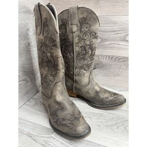 Roper Footwear Women's Riley Swirl Vintage Faux Western Boots Size 7 US